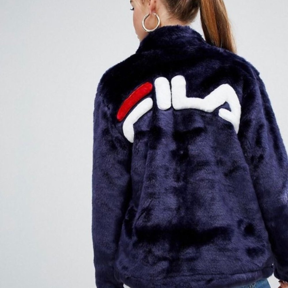 Faux Fur Fila Jacket